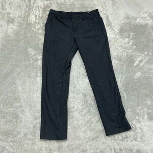 Mens Black Tailored Pants 32x29 Flexible Fit Lightweight Design 6858